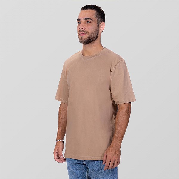 CAMISETA BASIC OVER - AREIA