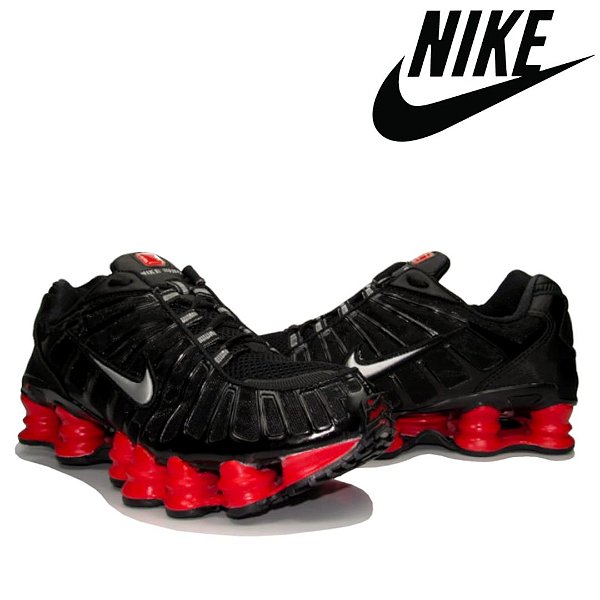 nike shox masculino preto
