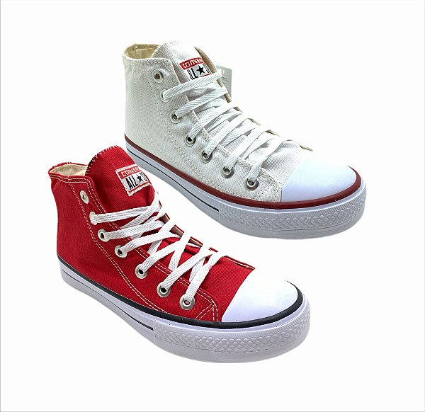 all star botinha vermelho