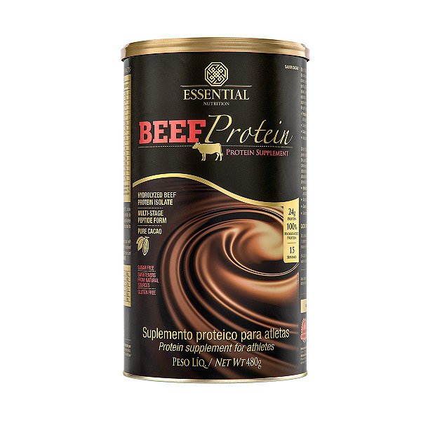 Beef Protein Cacao 480g (proteína Da Carne) - Essential Nutrition