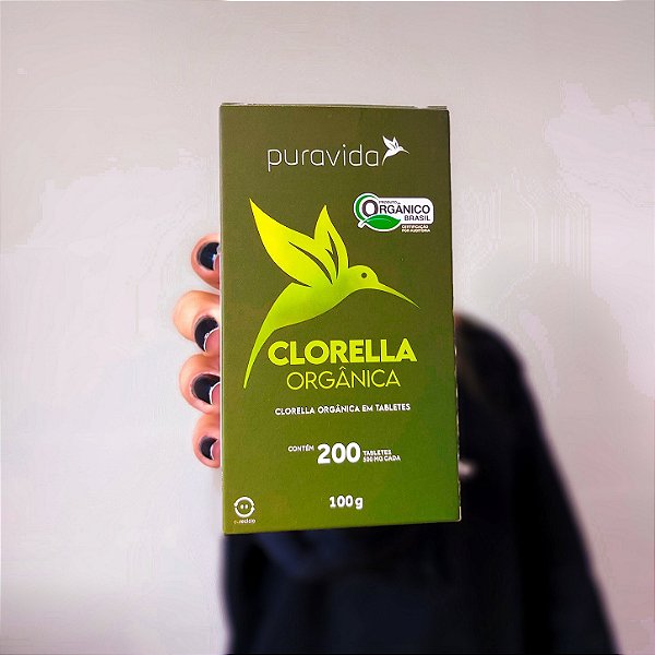 Clorella Premium 200 Tabletes (100g) - Pura vida