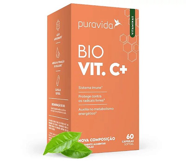 Bio Vitamina C 60 Cápsulas - Pura Vida