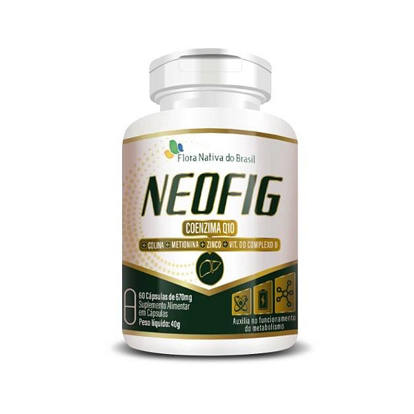 Neofig 500mg 60 Caps (CoQ10, Metionina + associações) - Flora Nativa