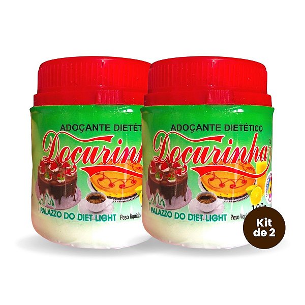 KIT 2 -  Adoçante Dietético Doçurinha 100g - Palazzo Diet