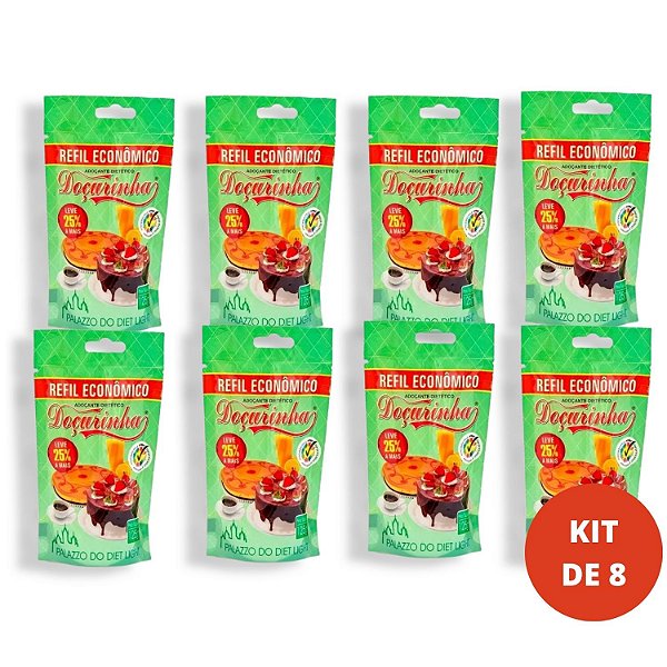 KIT 8 Adoçante Doçurinha REFIL 125g