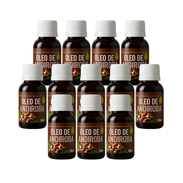 KIT 12 - Óleo Vegetal de Andiroba 30ml - E.P.A Naturais