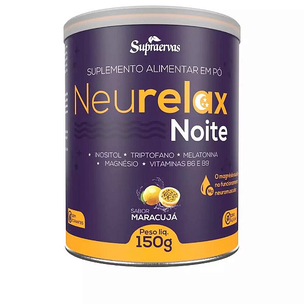 Neurelax Noite Magnésio 150g Sabor Erva Doce - Supraervas