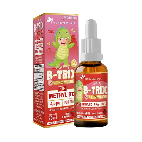 B-Trix Kids Vitamina B12 (Metilcobalamina) Infantil 20ml - Flora Nativa