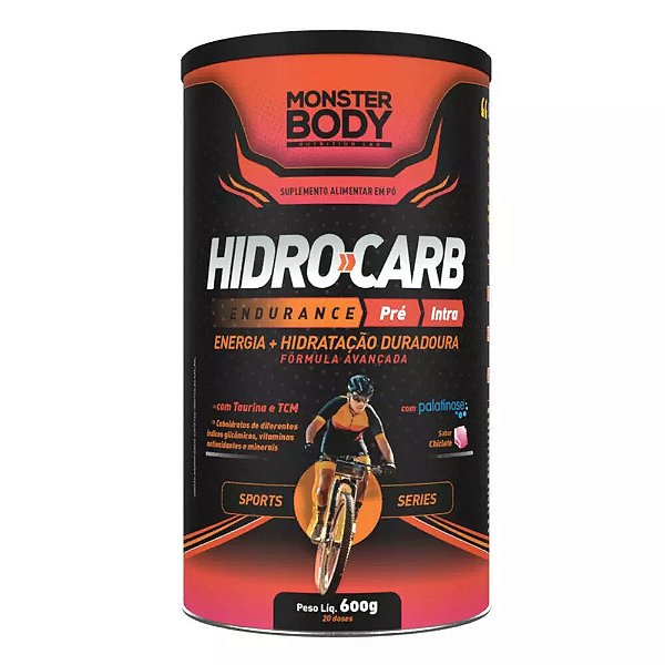Hidro-carb Pré/Intra Treino Sabor Chiclete 600g- Monster Body
