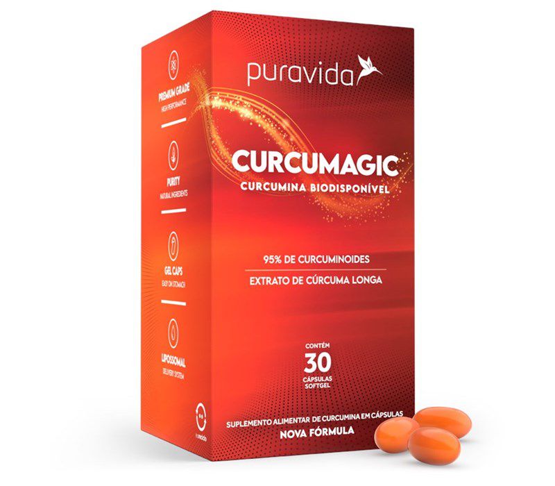 Curcumagic Curcumina Biodisponível 30Caps - Pura Vida
