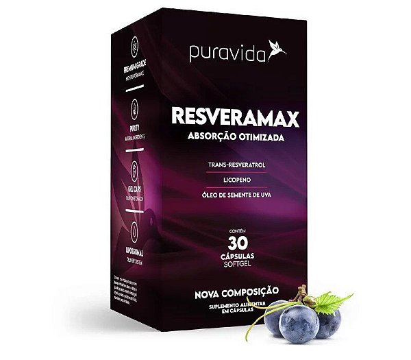 Resveramax (Resveratrol) 30caps - Pura Vida