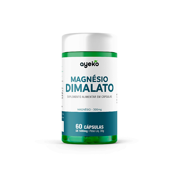 Magnésio Dimalato Suporte Muscular 60 Cápsulas – Ayeko