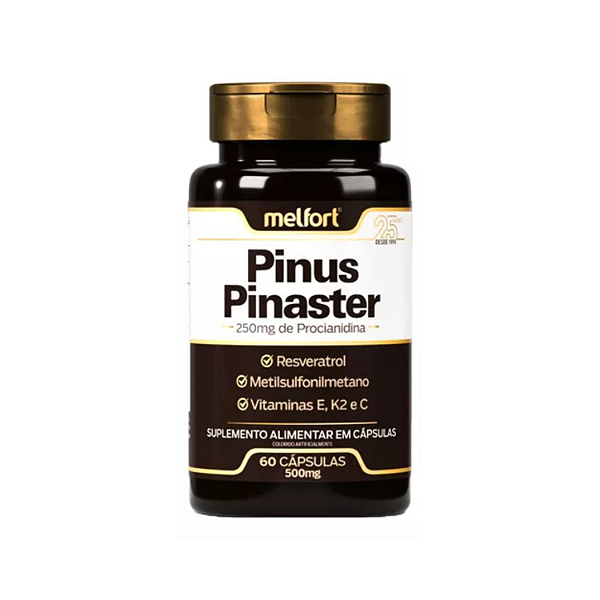 Pinus Pinaster (250mg Procianidina) Reverastrol + Vitaminas 60caps - Melfort
