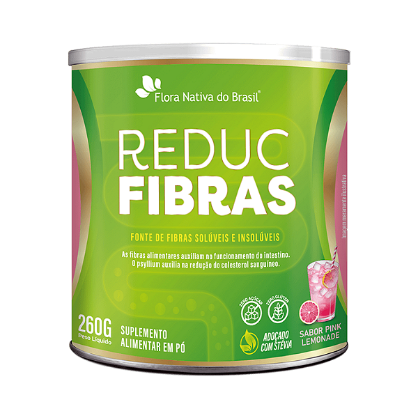 Reduc Fibras Sabor Pink Lemonade 260g - Flora Nativa