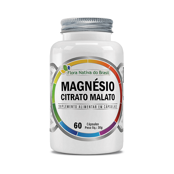 Magnésio Citrato Malato 60 Cápsulas - Flora Nativa
