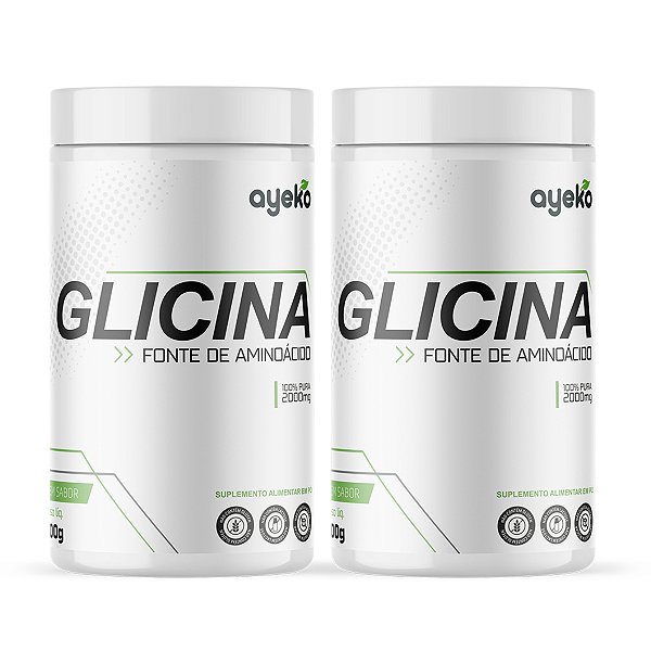 Kit 2 Glicina 100% Pura em Pó 1k - Ayeko