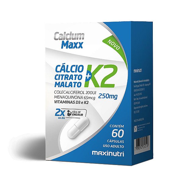Calcium Maxx + K2 60 caps - Maxinutri