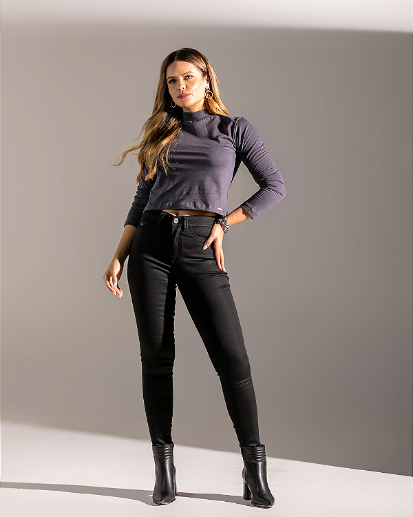Calça Jegging Preta (Não Desbota)