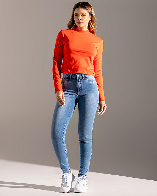Calça Jegging Alta Super Elástica