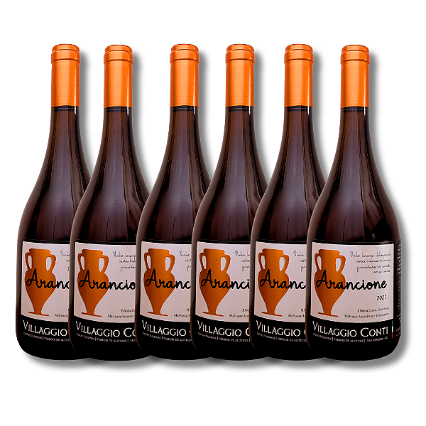Caixa com 6 unidades Vinho Laranja Arancione 2022