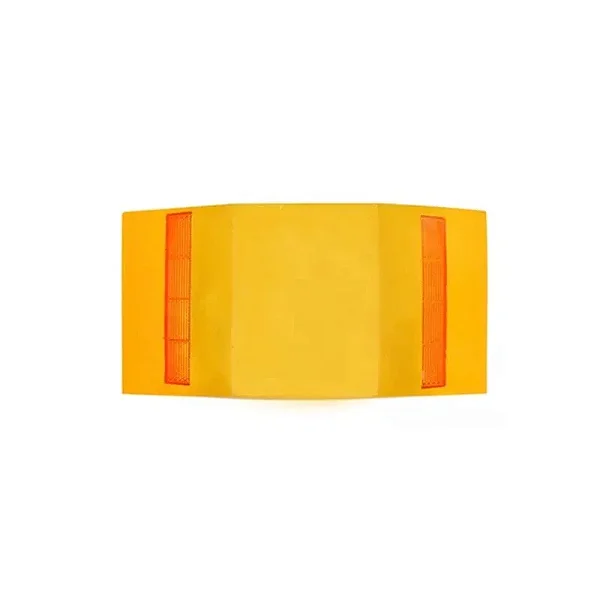 LOMBADA EM RESINA BIDIRECONAL TAMANHO 27 X 13,7 X 4,8 CM, COM DOIS PINOS DE FIXAÇÃO SEXT. COR AMARELA