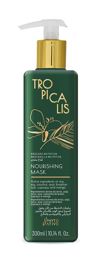 Máscara TROPICALIS 300ml  |  Nutrição Intensa pós química | Phyto Ativo