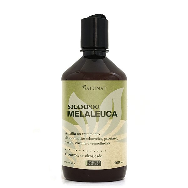 Shampoo Melaleuca 500ml | Caspa, Dermatite, Psoríase e Inflamação | Salunat