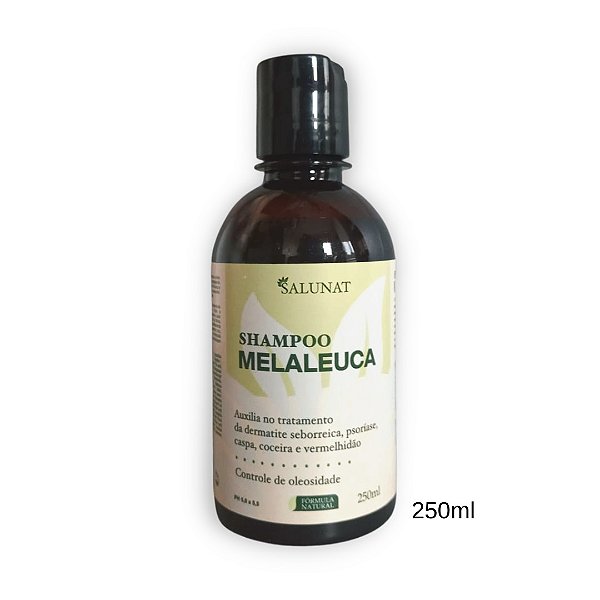 Shampoo Melaleuca 250ml | Caspa, Dermatite, Psoríase e Inflamação | Salunat