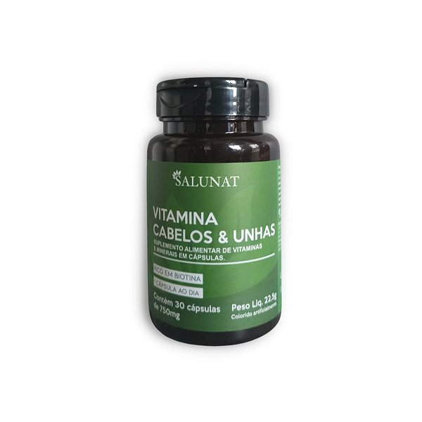 Vitamina Cabelos & Unhas 30caps | Salunat