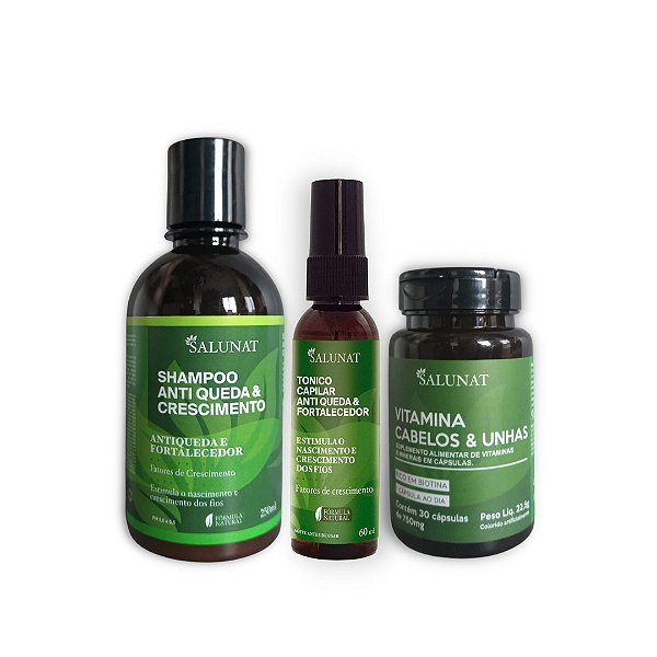 Kit Anti Queda & Alopecia - Kit Pequeno - Salunat