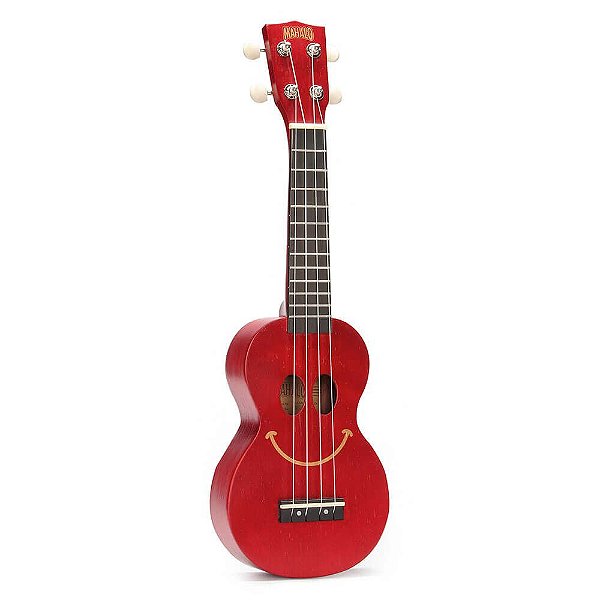 Ukulele Soprano - Série Smile -  Vermelho