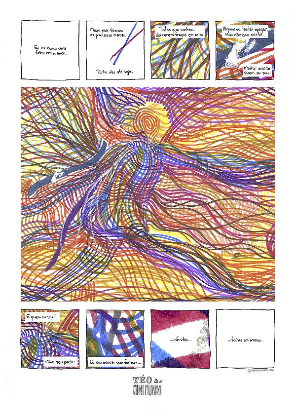 Folha em Branco - Pôster oficial Téo & O Mini Mundo - Tamanho A3 (29,7 x 42 cm) - Sem moldura
