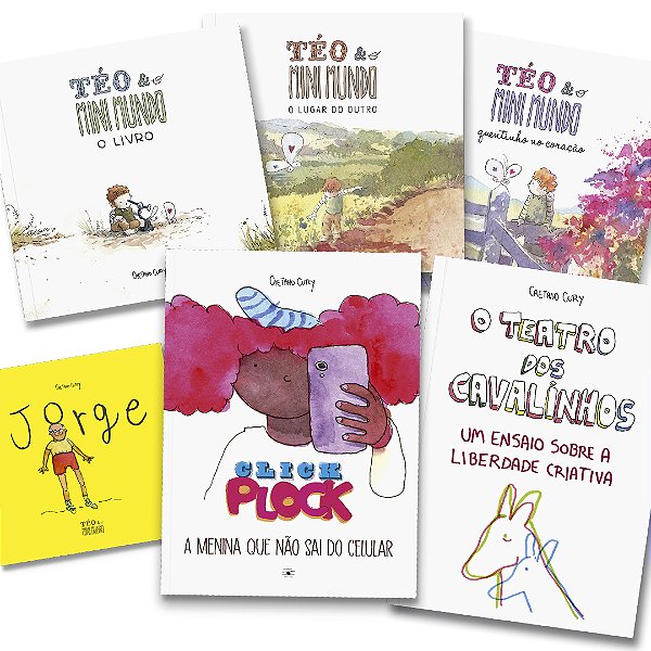 Pacote promocional com todos os livros do autor Caetano Cury