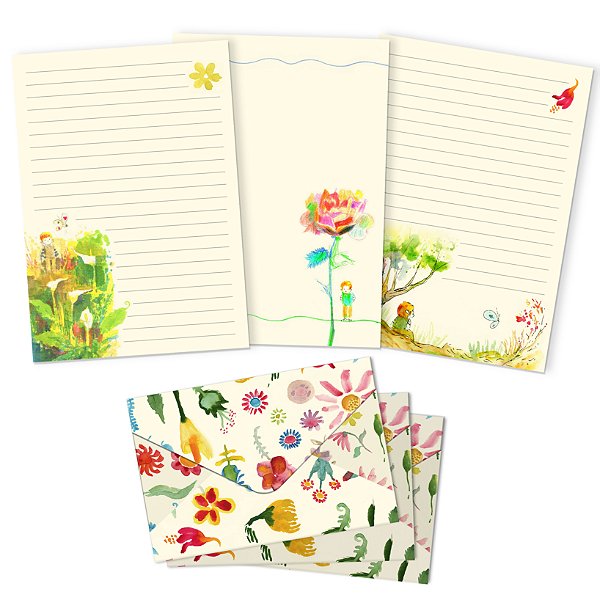 Kit Papel de Cartas Téo e Eulália com Envelope Edição 2026