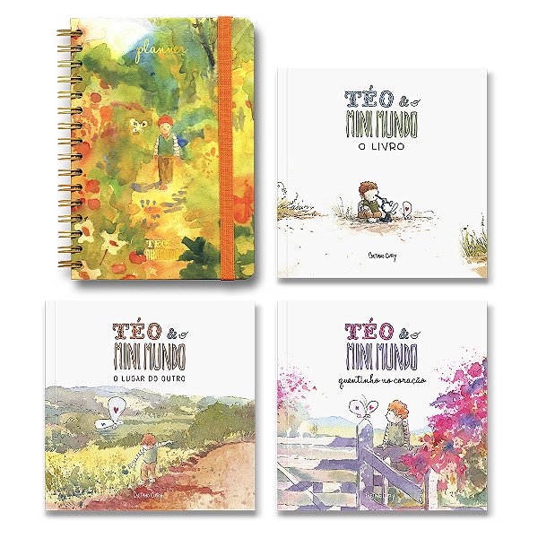 Planner + Coleção Téo & O Mini Mundo COMPLETA