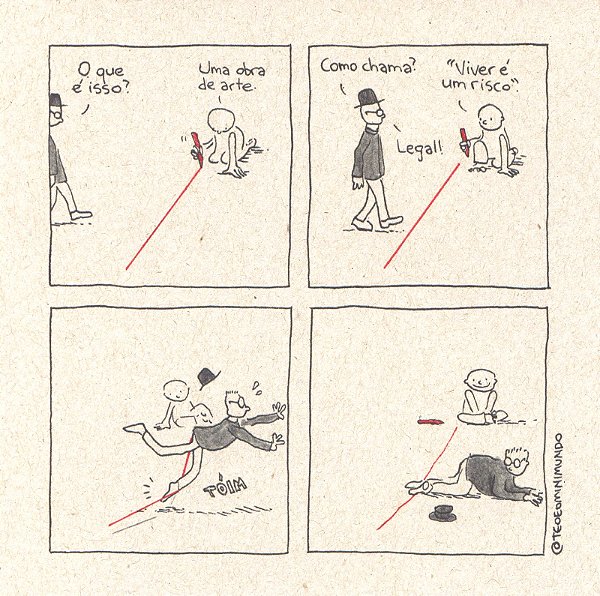 Print Viver é um risco (AUTOGRAFADO)