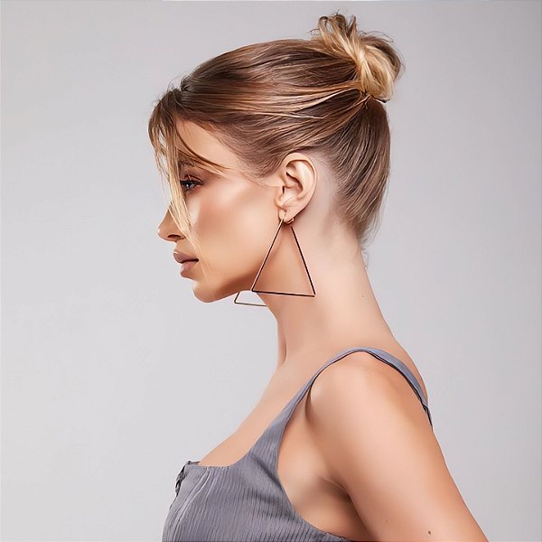 Brinco Triângulo - Dourado