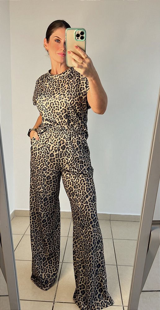 CONJUNTO PONTO ROMA ANIMAL PRINT