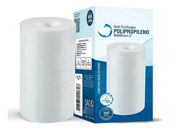 REFIL POLIPROPILENO 5"SEM ROSCA