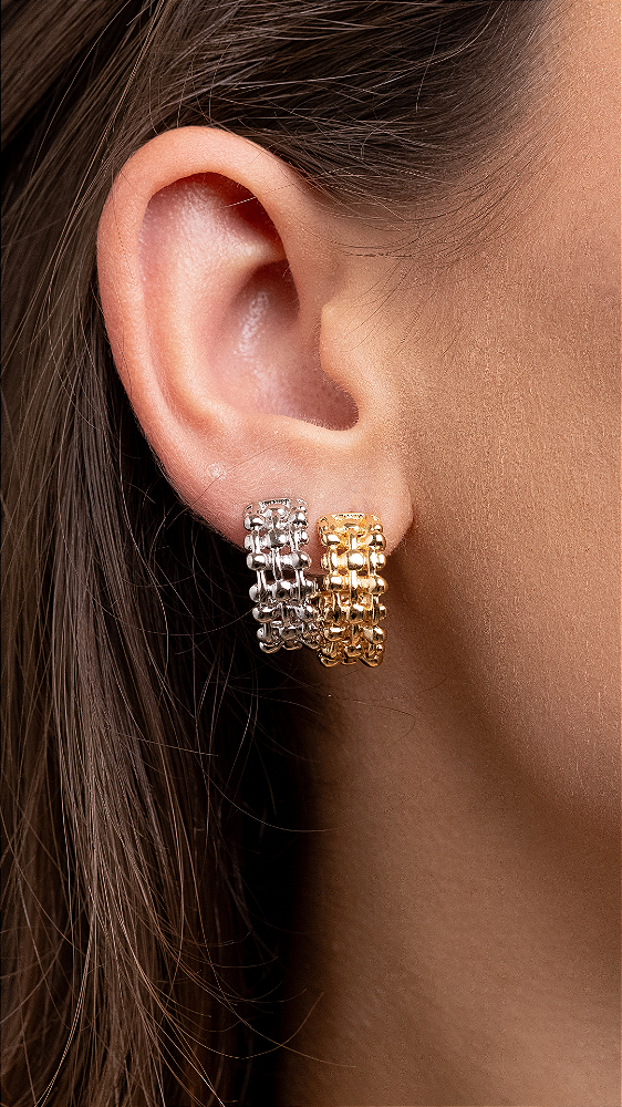 Argola 3 Fileiras de Gomos