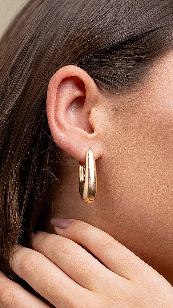 Brinco Argola Bolada Longa