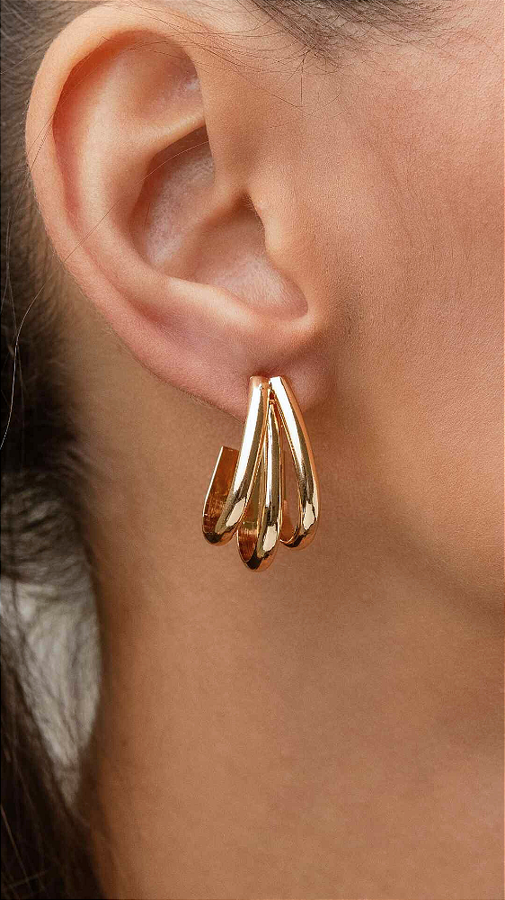 Argola 3 fios Best (Semijoia)