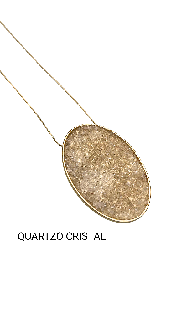 COLAR OVAL LONGO DRUZA (ACESSÓRIO FINO)