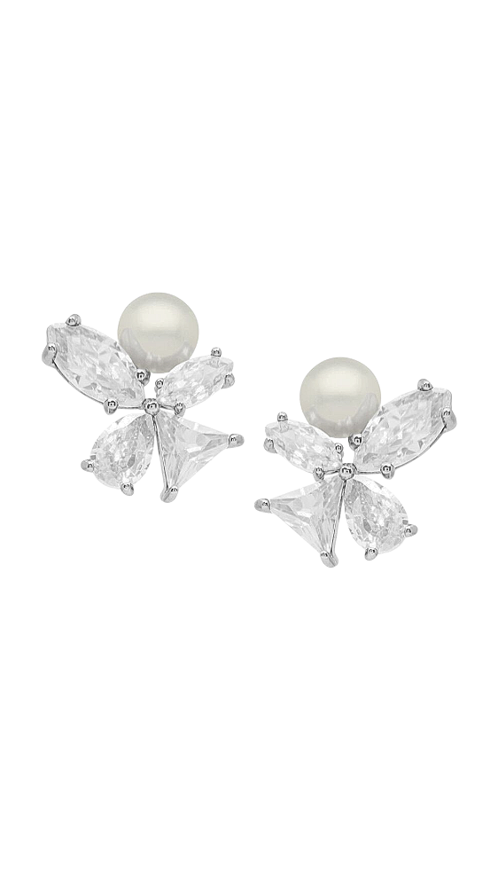 BRINCO FORMAS ZIRCÔNIA COM PÉROLA (SEMIJOIA)