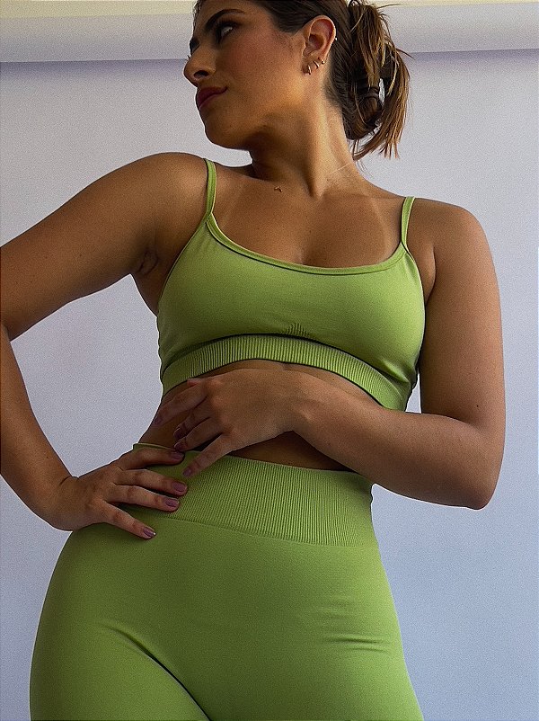 Top Basic Seamless Pistache