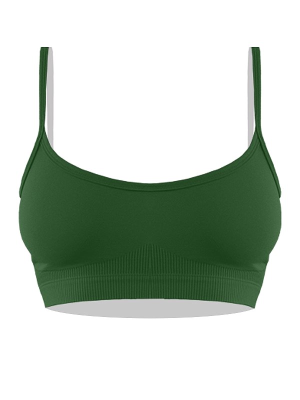 Top Basic Seamless Olive