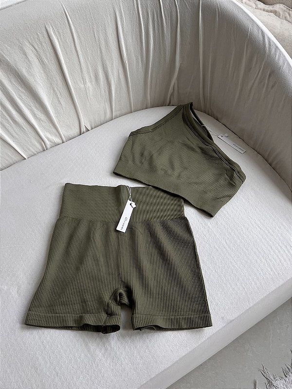 Conjunto Seamless One Shoulder