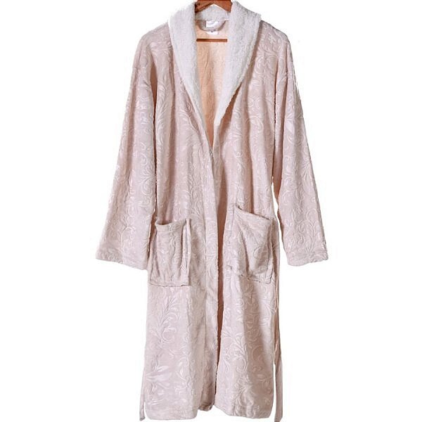 Roupão Sherpa lã de Carneiro P Toque Flannel Marfim Tessi