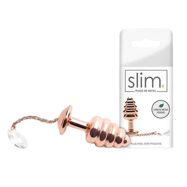 PLUG ANAL COM PINGENTE - LINHA SLIM