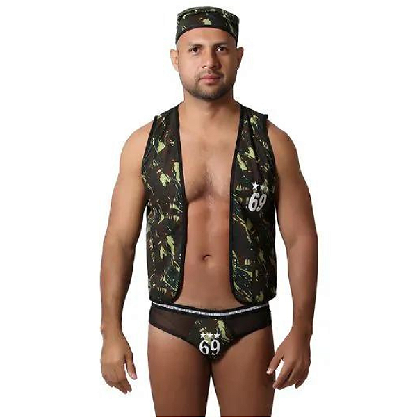 FANTASIA  MASCULINA MILITAR